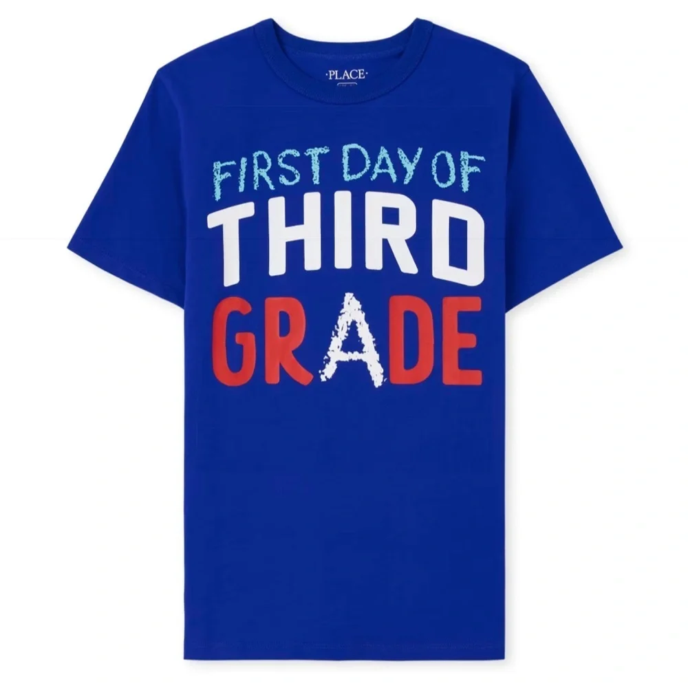 The Children’s Place Boys Third Grade Graphic Tee, Size M (7/8)